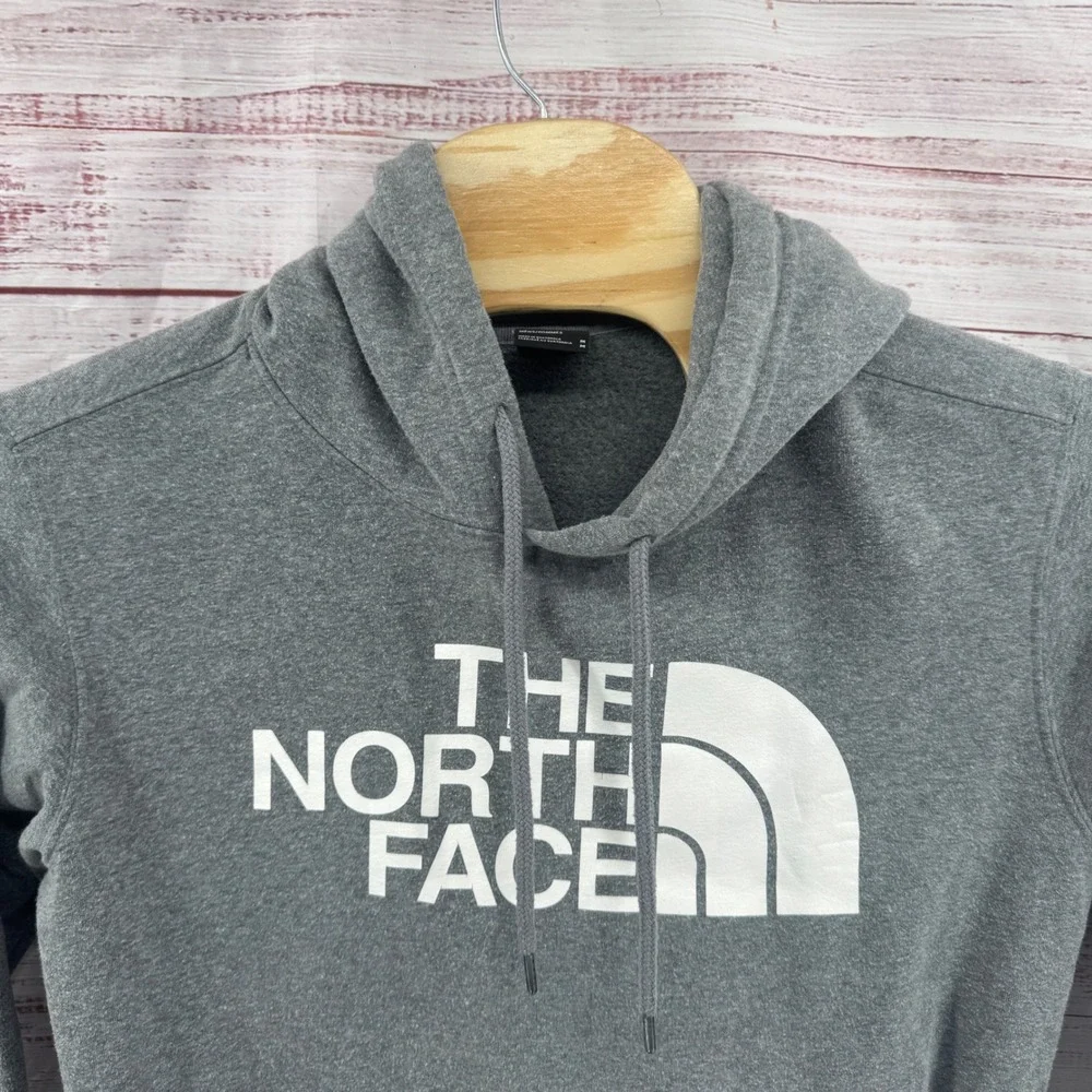 The North Face Pullover Hoodie‎ Mens Medium Half Dome Grey Sweater Casual